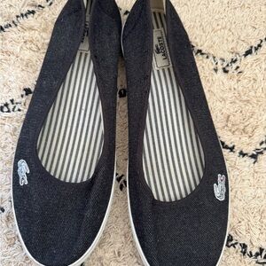 Lacoste Women's Black Slip-On Shoes